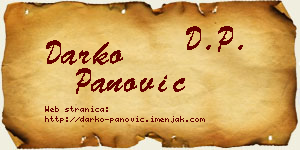 Darko Panović vizit kartica